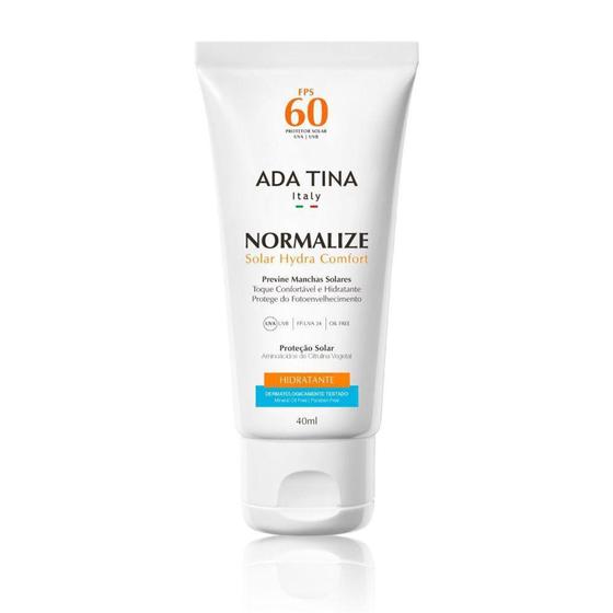 Normalize Hydra Comfort FPS 60 Protetor Solar Facial Hidratante Rosto e Corpo - ADA TINA Menor preço em Normalize Hydra Comfort FPS 60 Protetor Solar Facial Hidratante Rosto e Corpo - ADA TINA