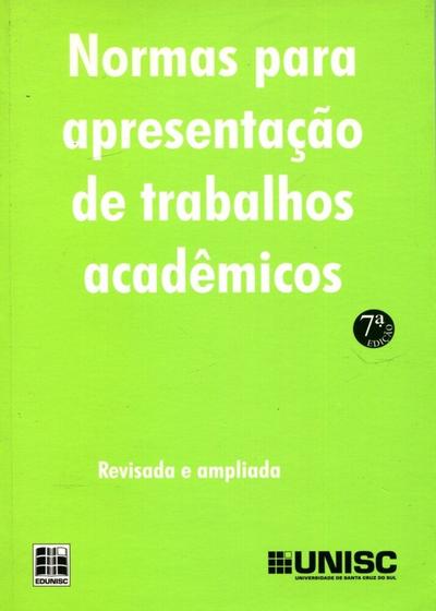 Imagem de Normas para Apresentação de Trabalhos Acadêmicos - EDUNISC