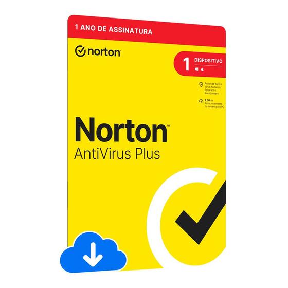 Imagem de Norton 360 Antivirus PLUS 1 Device 12 Meses - ESD 21405568