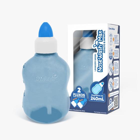 Imagem de Nosewash Max Dispositivo Para Lavagem Nasal Adulto Infantil