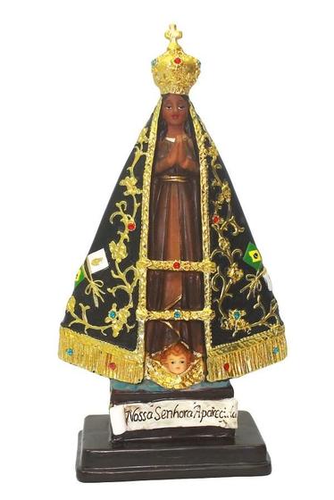 Imagem de Nossa Senhora Aparecida Manto 11,2x6,6x20,5CM