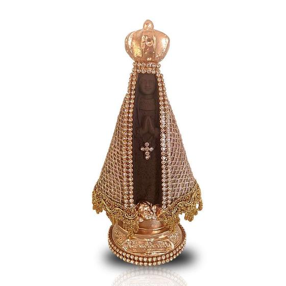 Imagem de Nossa Senhora De Aparecida Decoração Estilo Barroco 17cm