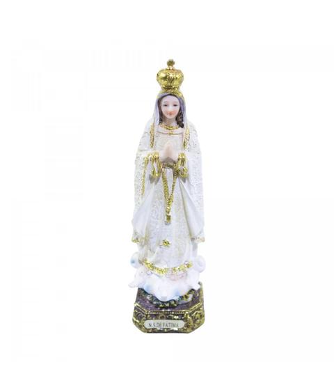 Imagem de Nossa Senhora De Fátima 15Cm - Enfeite Resina