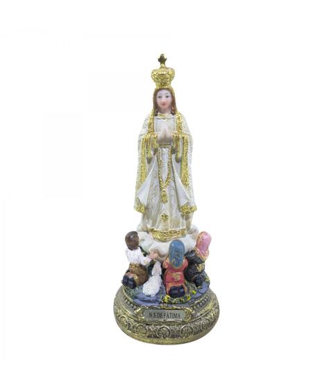 Imagem de Nossa Senhora De Fátima 15Cm - Enfeite Resina