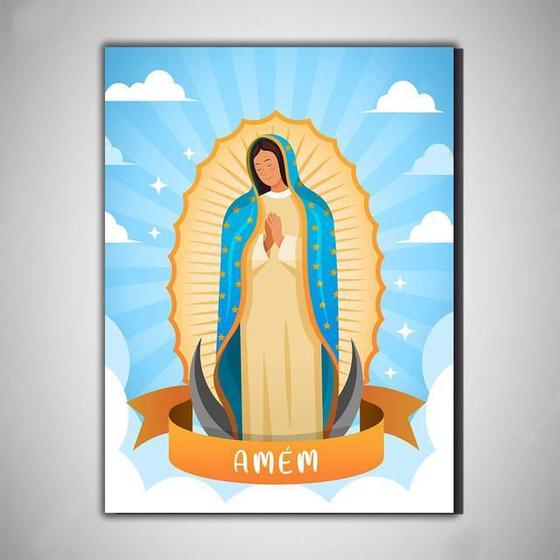 Imagem de Nossa Senhora De Guadalupe Quadro Religioso Mdf 30X20Cm