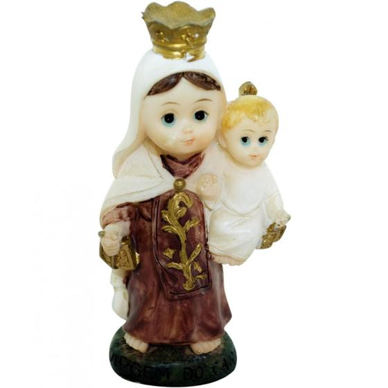 Imagem de Nossa Senhora Do Carmo Infantil 8cm - Enfeite Resina