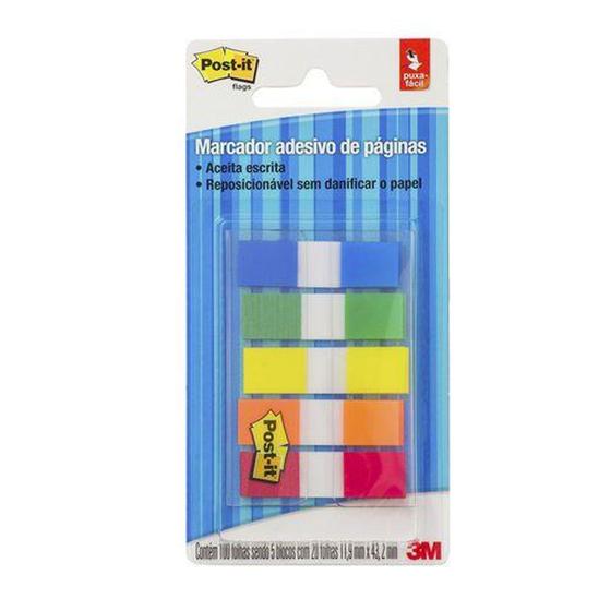 Imagem de Notas Adesivas Post it Flags 5 Cores Neon 100fls 3m