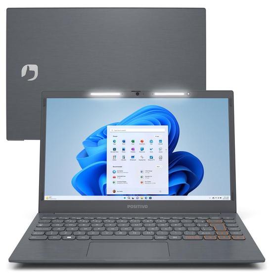 Notebook - Positivo C4128a Celeron N4020 1.10ghz 4gb 128gb Ssd Intel Hd Graphics Linux Vision C14 14.1" Polegadas