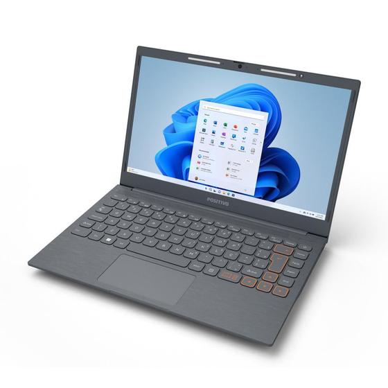 Notebook - Positivo C4128a Celeron N4020 1.10ghz 4gb 128gb Ssd Intel Hd Graphics Windows 11 Home Vision C14 - C/ Office 14.1 Polegadas