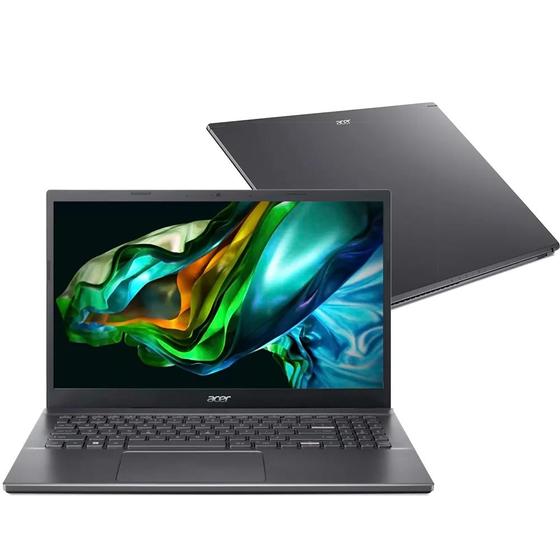Notebook - Acer A515-57-55b8 I5-12450h 2.40ghz 8gb 256gb Ssd Intel Iris Xe Graphics Windows 11 Home Aspire 5 15,6