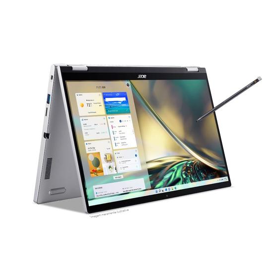 Notebook 2 em 1 Acer Spin 3 Touch + Caneta SP314-55N-53EU i5 12ª Gen ...