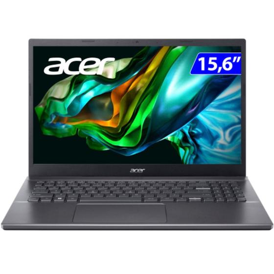 Notebook - Acer A515-57-55b8 I5-12450h 2.40ghz 8gb 256gb Ssd Intel Iris Xe Graphics Windows 11 Home Aspire 5 15,6" Polegadas