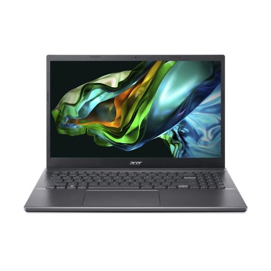 Imagem de Notebook Acer 15.6", Intel Core i5 12ª Geração 12450H 4.40Ghz, 8GB DDR4, 256GB SSD NVMe, Windows 11, Prata - Aspire 5 A515-57-53Z5