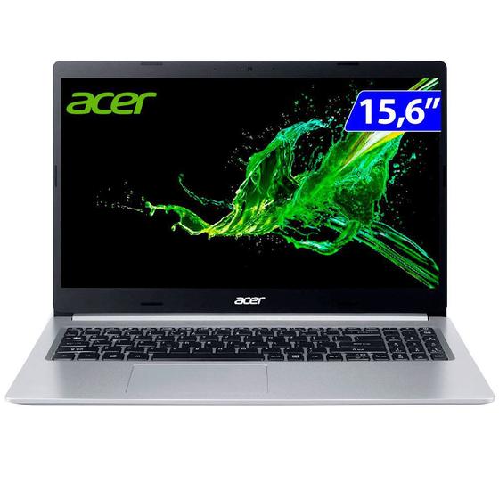 Imagem de Notebook Acer 15.6p I51035g1 8gb 2gbvid Ssd256 W10 A515-55g-588g