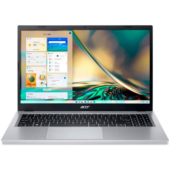 Imagem de Notebook Acer A315-510P-34XC, Intel Core i3N305, 8GB, 256GB SSD, 15.6” Full HD, Windows 11 Home, Prata