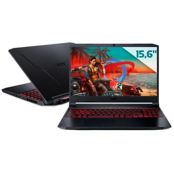 Notebookgamer - Acer An515-57-52zq I5-11400h 2.70ghz 8gb 512gb Ssd Geforce Gtx 1650 Linux Nitro 5 15,6