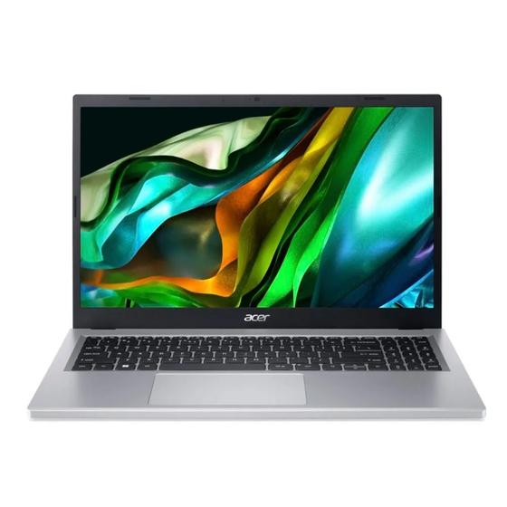 Imagem de Notebook Acer Aspire 3 15.6” Intel Core i3 N305 8GB DDR5 256GB SSD Debian  Prata 