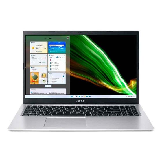 Notebook - Acer A315-58-32ut I3-1115g4 1.70ghz 4gb 512gb Ssd Intel Hd Graphics Windows 11 Home Aspire 3 15,6" Polegadas