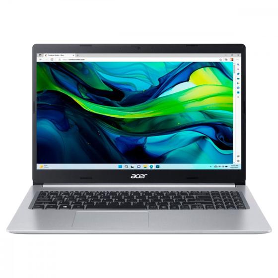 Notebook Acer Aspire 5 15.6 FHD Ryzen 5 5500U SSD 256GB 8GB Windows 11 Home Prata - A515-45-R5AT Imagem de Notebook Acer Aspire 5 15.6 FHD Ryzen 5 5500U SSD 256GB 8GB Windows 11 Home Prata - A515-45-R5AT
