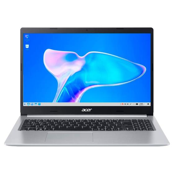 Imagem de Notebook Acer Aspire 5 A515-45-R36L AMD Ryzen 7-5700U RAM 16GB NVMe 512GB + SSD 1TB, Tela 15.6" FHD IPS, Prata - Linux