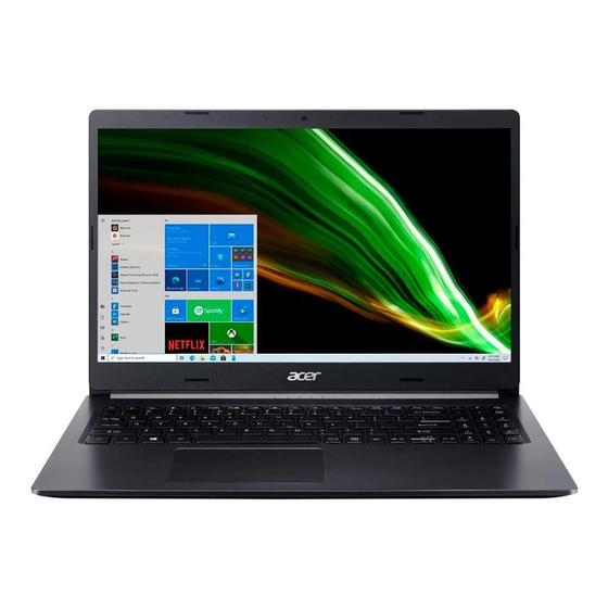 Notebook - Acer A515-54-55l0 I5-10210u 1.60ghz 8gb 256gb Ssd Intel Hd Graphics Windows 10 Home Aspire 5 15,6" Polegadas