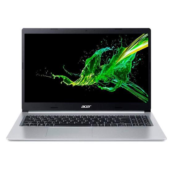 Imagem de Notebook Acer Aspire 5 Intel Core i3-10110U, 4GB RAM, SSD 256GB NVMe, 15.6 Full HD Ultrafino, Windows 10 Home, Prata - A515-54-34LD