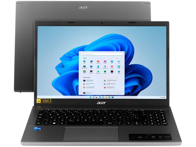 Notebook - Acer A515-57-565j I5-12450h 1.50ghz 8gb 512gb Ssd Intel Uhd Graphics Windows 11 Home Aspire 5 15,6" Polegadas