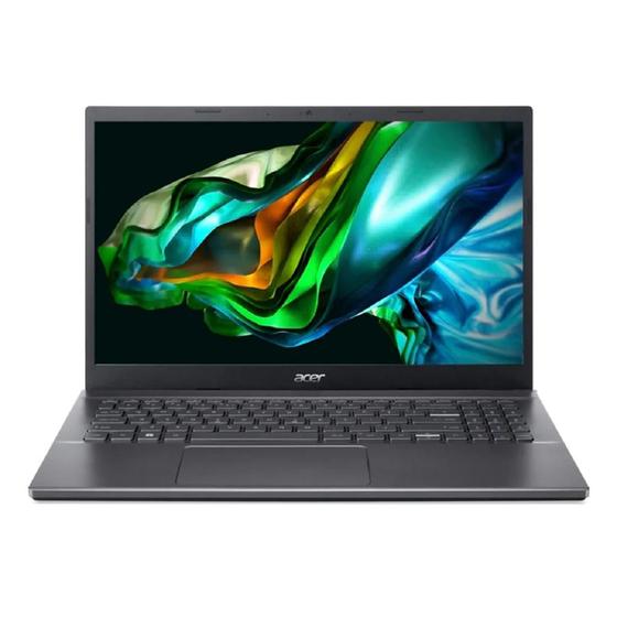 Imagem de Notebook Acer Aspire 5, Intel i5-12450H, 8GB DDR4, SSD 256GB, 15.6" Full HD, Windows 11 Home, Cinza