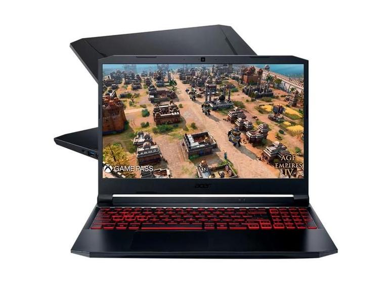 Notebook Acer Nitro 5 AN515-57-757A Preto Intel Core i7-11800H GTX 1650 RAM 8GB SSD 512GB ela 15,6” FHD Linux Imagem de Notebook Acer Nitro 5 AN515-57-757A Preto Intel Core i7-11800H GTX 1650 RAM 8GB SSD 512GB ela 15,6” FHD Linux