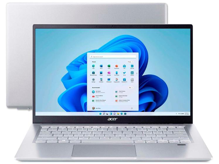 Notebook - Acer Sf314-511-561n I5-1135g7 2.40ghz 8gb 1tb Ssd Intel Iris Xe Graphics Windows 11 Home Swift 3 14" Polegadas