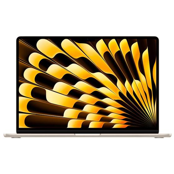 Imagem de Notebook Apple MacBook Air 15" M3(CPU de 8 núcleos, GPU de 10 núcleos, 8GB RAM, 256GB SSD) - Estelar
