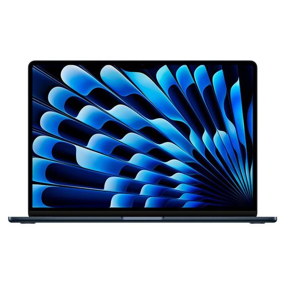 Imagem de Notebook Apple MacBook Air 15" M3 (CPU de 8 núcleos, GPU de 10 núcleos, 8GB RAM, 256GB SSD) - Meia noite