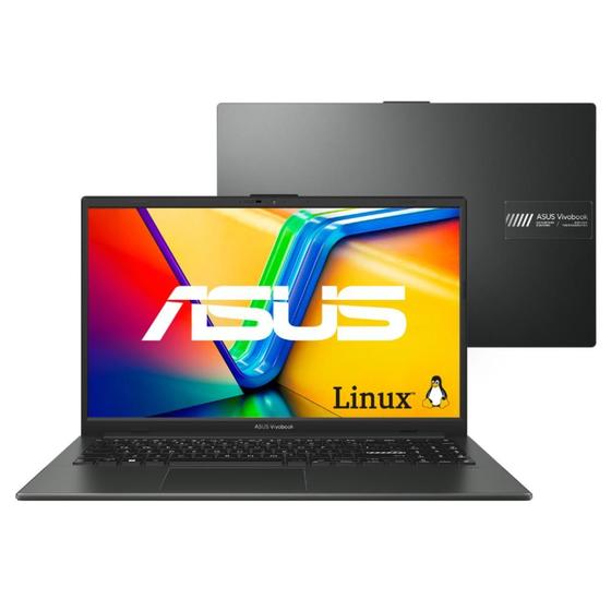 Imagem de Notebook ASUS Vivobook Go 15 E1504FA AMD Ryzen 5 7520U 8GB Ram 1TB SSD Linux KeepOS Tela 15,6" FHD Black - NJ1289