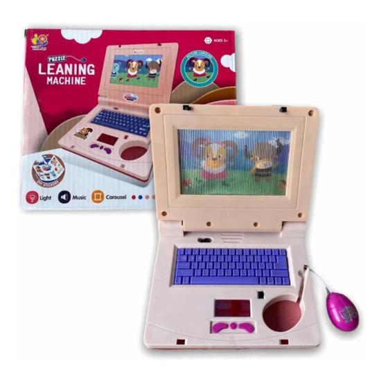 Imagem de Notebook de Brinquedo Musical Laptop Educativo Interativo com Luz Mouse Criança