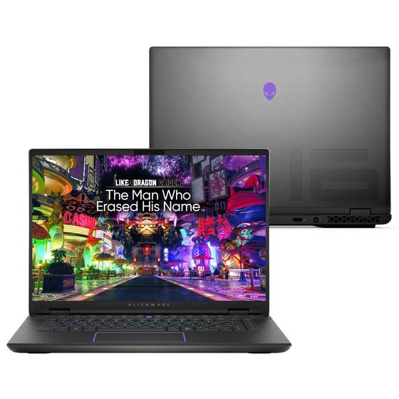 Notebook Dell Alienware m16 R2 AW16-U7155H-M20P 16" QHD+ Intel Core Ultra 7 32GB 1TB SSD RTX 4060 Win 11 Menor preço em Notebook Dell Alienware m16 R2 AW16-U7155H-M20P 16" QHD+ Intel Core Ultra 7 32GB 1TB SSD RTX 4060 Win 11