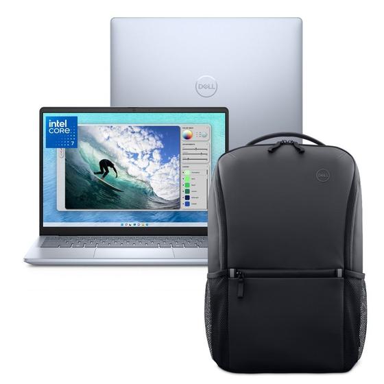 Notebook Dell Inspiron I14-I150U-M70BP 14" FHD+ Intel Core 7 150U 16GB 1TB SSD Win 11 Prata Gelo + Mochila Essential Imagem de Notebook Dell Inspiron I14-I150U-M70BP 14" FHD+ Intel Core 7 150U 16GB 1TB SSD Win 11 Prata Gelo + Mochila Essential