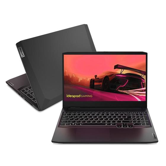 Notebook - Lenovo 82mjs00100 Amd Ryzen 7 5800u 3.20ghz 16gb 512gb Ssd Geforce Rtx 3060 Linux Ideapad 3 15,6" Polegadas
