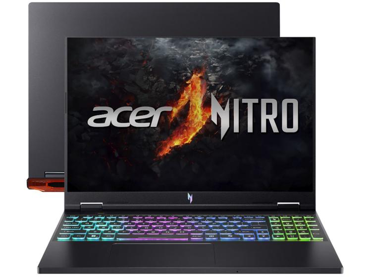 Imagem de Notebook Gamer Acer Nitro 16 Intel Core i7 512GB SSD 32GB RAM 16" IPS NVIDIA RTX 4060 8GB Windows 11