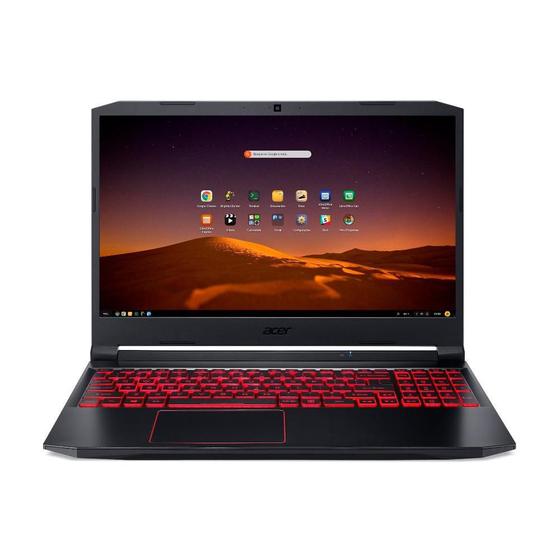 Imagem de Notebook Gamer Acer Nitro 5 AMD Ryzen 5-4600H, GeForce GTX 1650, 16GB RAM, SSD 512GB, 15.6' Full HD IPS 144Hz, Linux - AN515-44-R5YZ