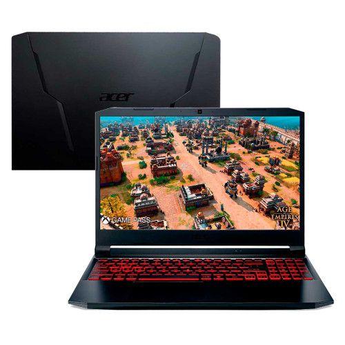 Notebookgamer - Acer An515-57-579b I5-11400h 2.70ghz 8gb 256gb Híbrido Geforce Gtx 1650 Windows 11 Home Nitro 5 15,6
