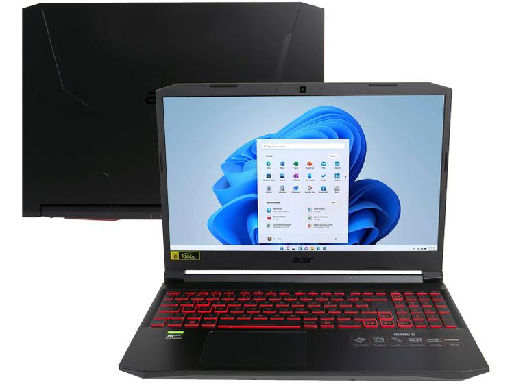 Notebookgamer - Acer An515-57-520y I5-11400h 2.70ghz 8gb 512gb Ssd Geforce Rtx 3050 Windows 11 Home Nitro 5 15,6" Polegadas