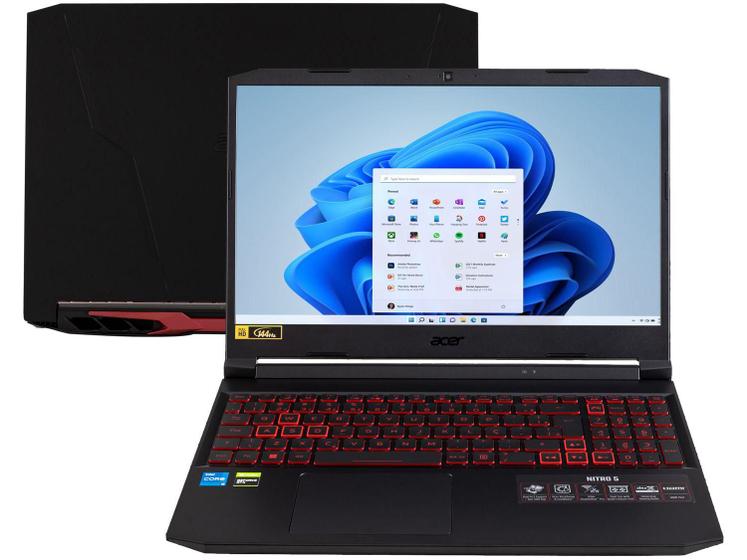 Notebookgamer - Acer An515-57-59at I5-11400h 2.70ghz 8gb 512gb Ssd Geforce Gtx 1650 Windows 11 Home Nitro 5 15,6" Polegadas