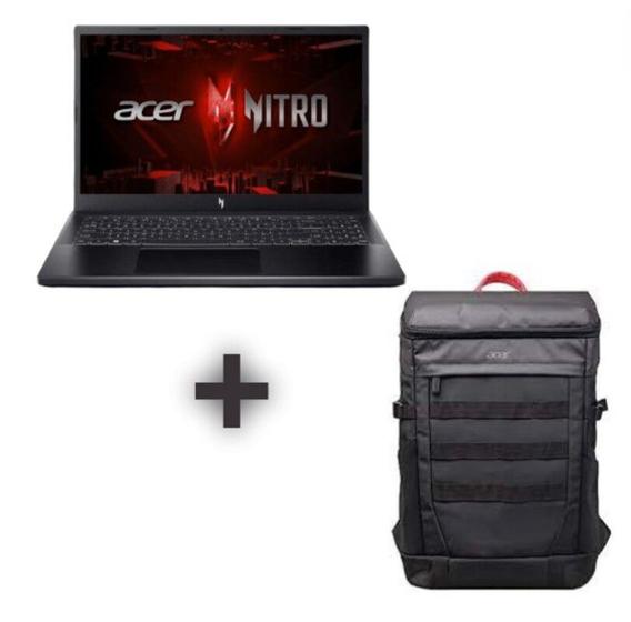 Imagem de Notebook Gamer Acer Nitro V15 ANV15-51-58QL, Intel Core i5-13420H 13ª Geração, 16GB, 512GB SSD, RTX 2050 4GB, 15.6”, Win11, Preto + Mochila Gamer