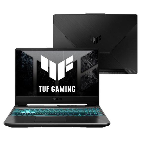 Imagem de Notebook Gamer ASUS TUF Gaming A15, AMD RYZEN 7 7435HS, 16GB RAM, 512GB SSD, RTX 2050, W11 Home, 15,6" FHD, Preto Grafite - FA506NFR-HN060W