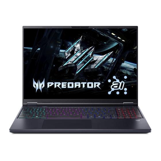 Notebook Gamer Predator Helios Neo 16 AI PHN16-73-96SW Intel Core Ultra 9 275HX 32GB RAM 1TB SSD RTX 5070