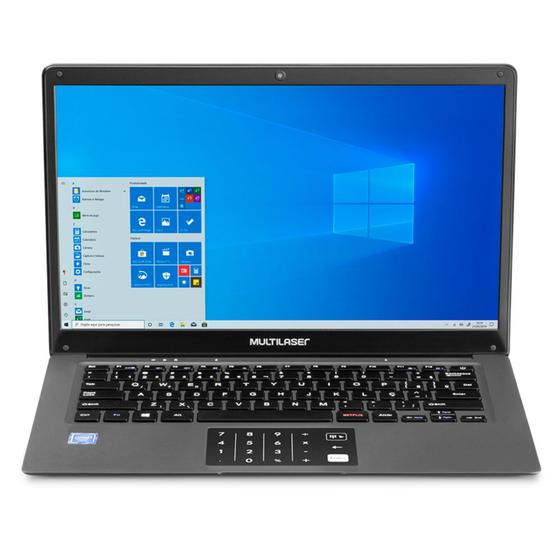 Imagem de Notebook Intel Quad Core Atom 2GB RAM HD 32GB Multilaser PC131 Legacy Cloud 14" Windows 10