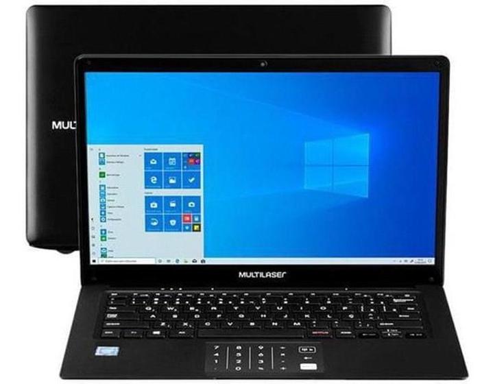 Notebook - Multilaser Pc272 Celeron J3455 1.50ghz 4gb 64gb Ssd Intel Hd Graphics Windows 10 Home Legacy 14" Polegadas