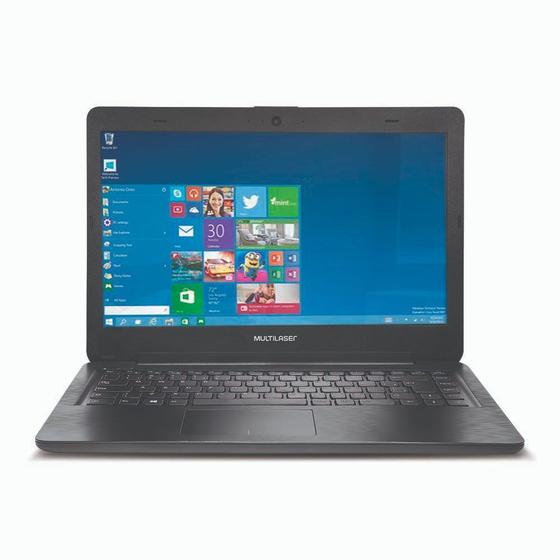 Imagem de Notebook Legacy Intel Dual Core Windows 10 4Gb Tela Hd 14 Pol, Preto Multilaser - PC201