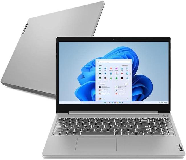 Notebook Lenovo Dual Core 4GB 128GB SSD Tela 15,6" Windows 11 IdeaPad 3i - Cinza Menor preço em Notebook Lenovo Dual Core 4GB 128GB SSD Tela 15,6" Windows 11 IdeaPad 3i - Cinza