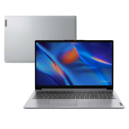 Imagem de Notebook Lenovo IdeaPad 1 15AMN7 82X5S00100 AMD Ryzen 5 7520U 8GB 256 GB SSD Tela 15,6 HD Linux